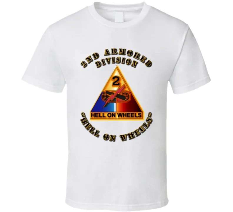 2nd Armored SSI - Hell on Wheels T Shirt