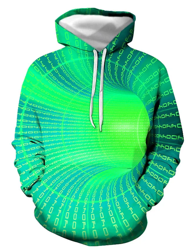 3D Print Hoodie with Graphic Optical Illusion