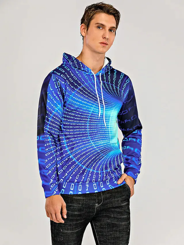 3D Print Hoodie with Graphic Optical Illusion