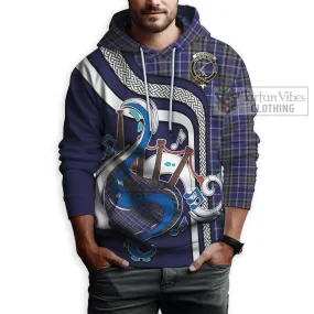 Alexander of Menstry Tartan Hoodie with Epic Bagpipe Style
