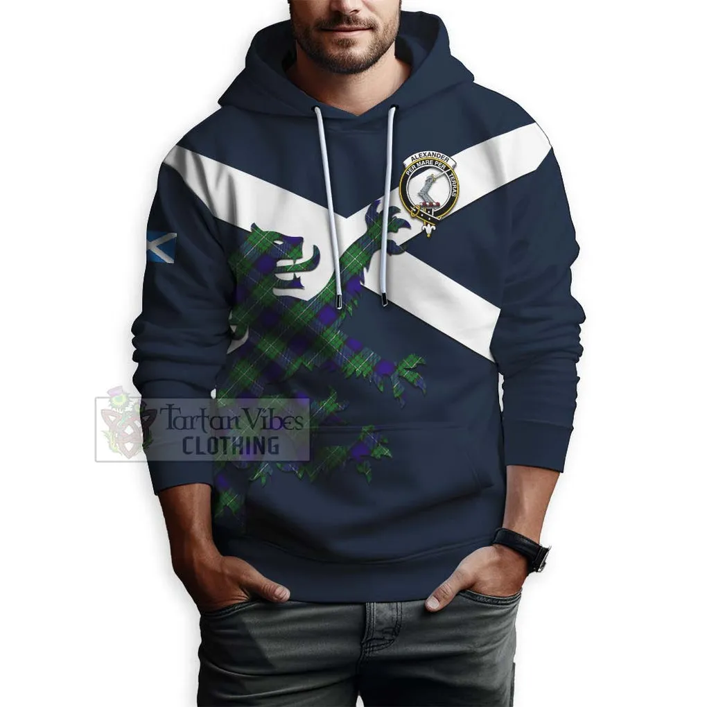 Alexander Tartan Lion Rampant Hoodie Proudly Display Your Heritage with Alba Gu Brath and Clan Name