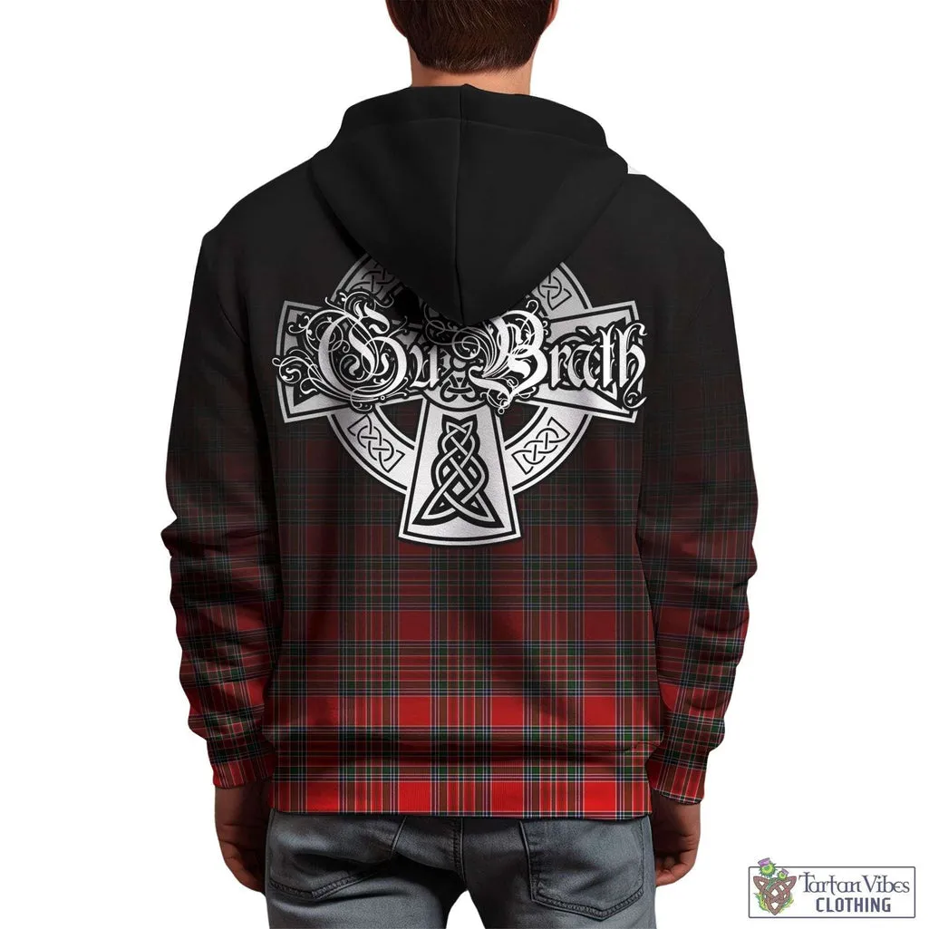Binning Tartan Hoodie Featuring Alba Gu Brath Family Crest Celtic Inspired
