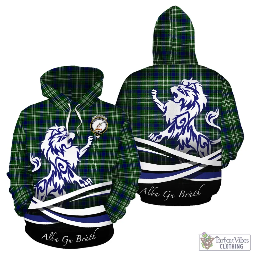 Blackadder Tartan Hoodie with Alba Gu Brath Regal Lion Emblem