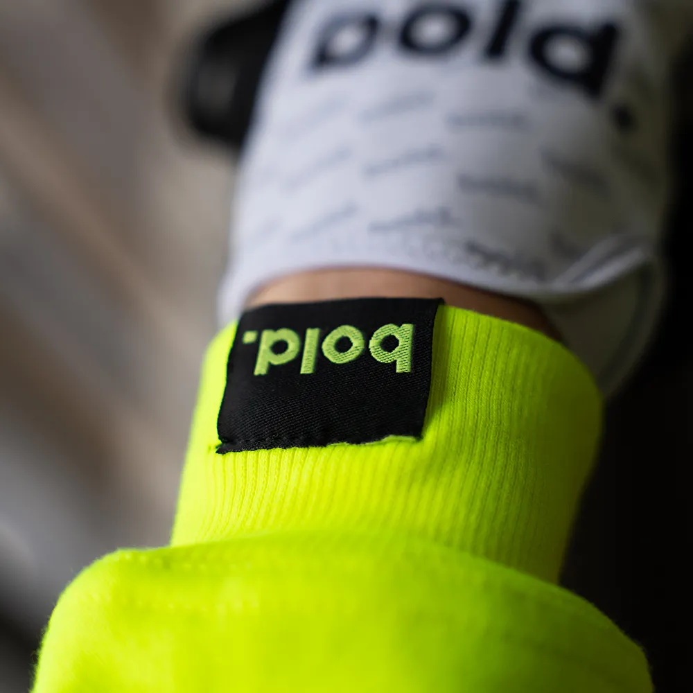 bold. Fluo Yellow Hoodie