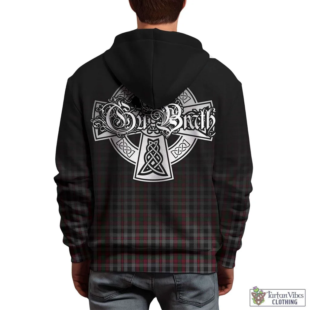 Borthwick Tartan Hoodie Featuring Alba Gu Brath Family Crest Celtic Inspired