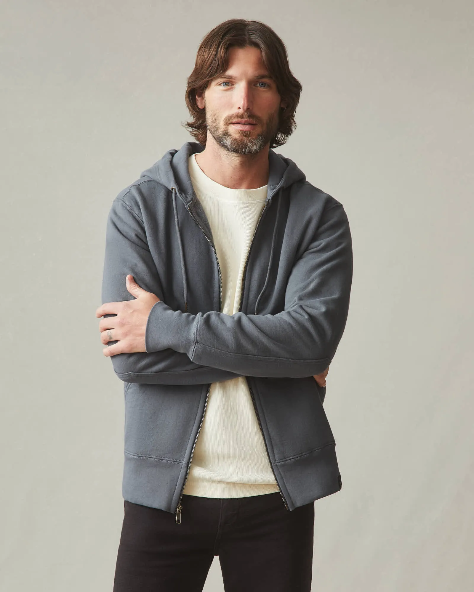 Classic Full Zip - Iron