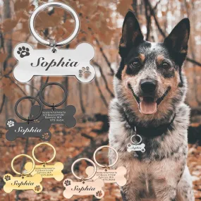 Customizable Dog Collar Address Tags