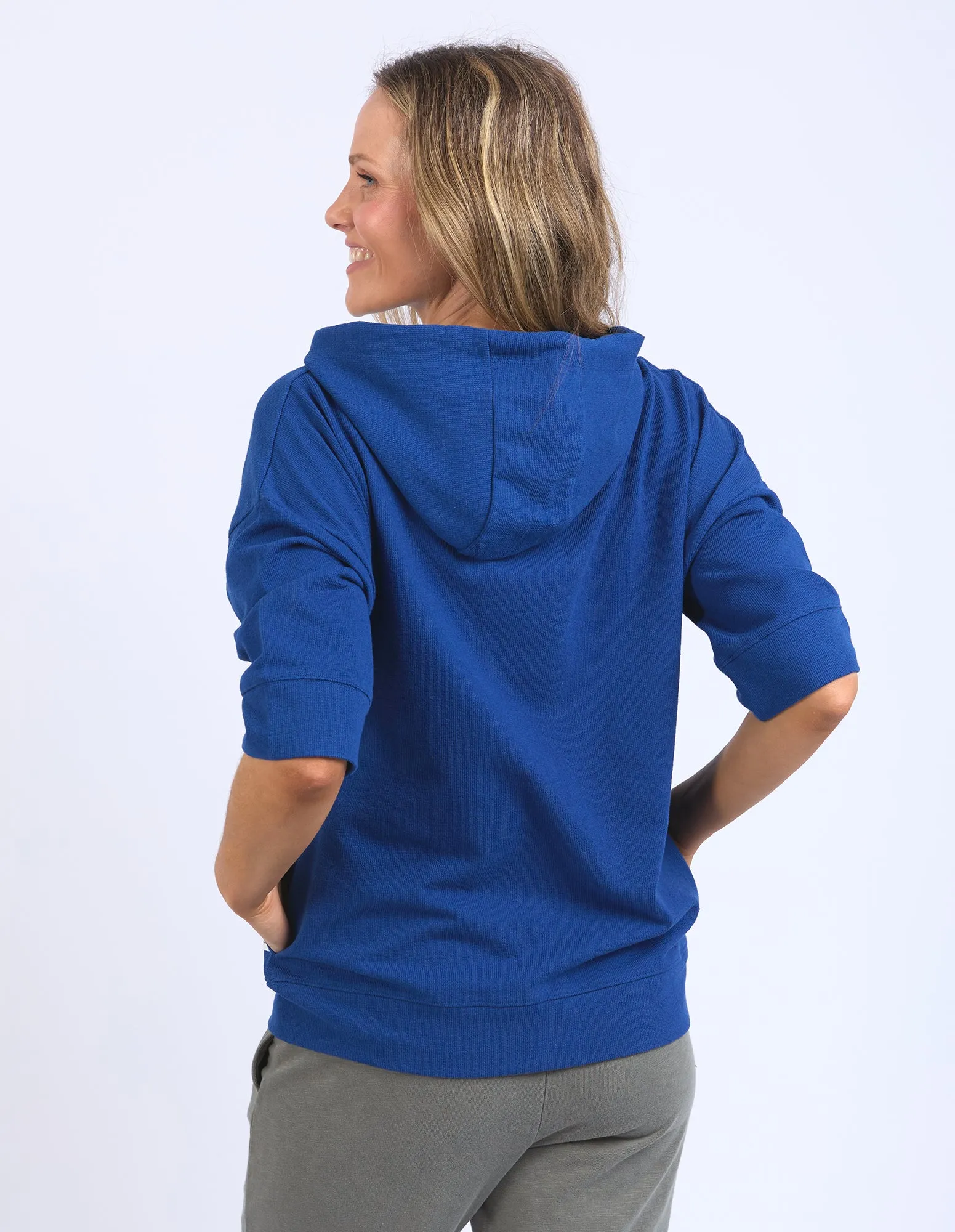 Elm Beachy Zip Hoodie - China Blue