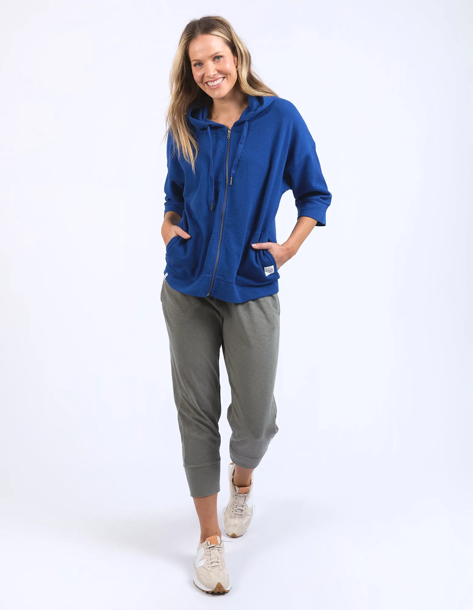 Elm Beachy Zip Hoodie - China Blue