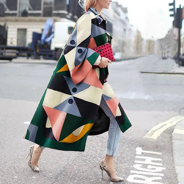 Fashion Retro Long Outerwear