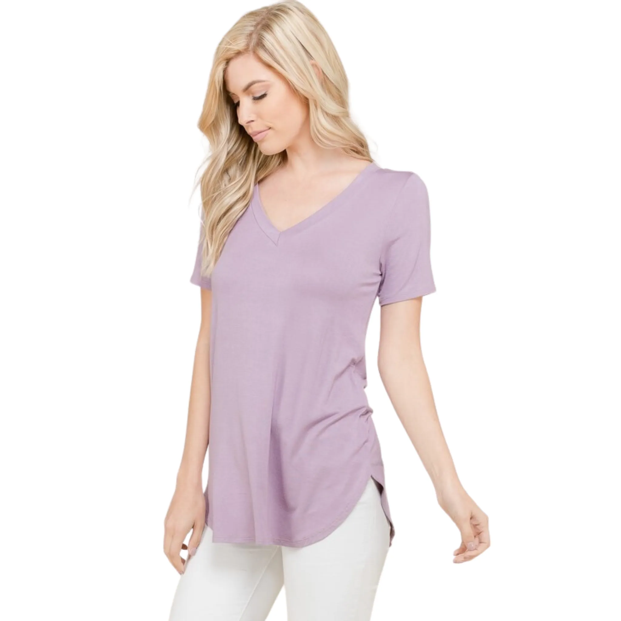 Fitted V-Neck Tee