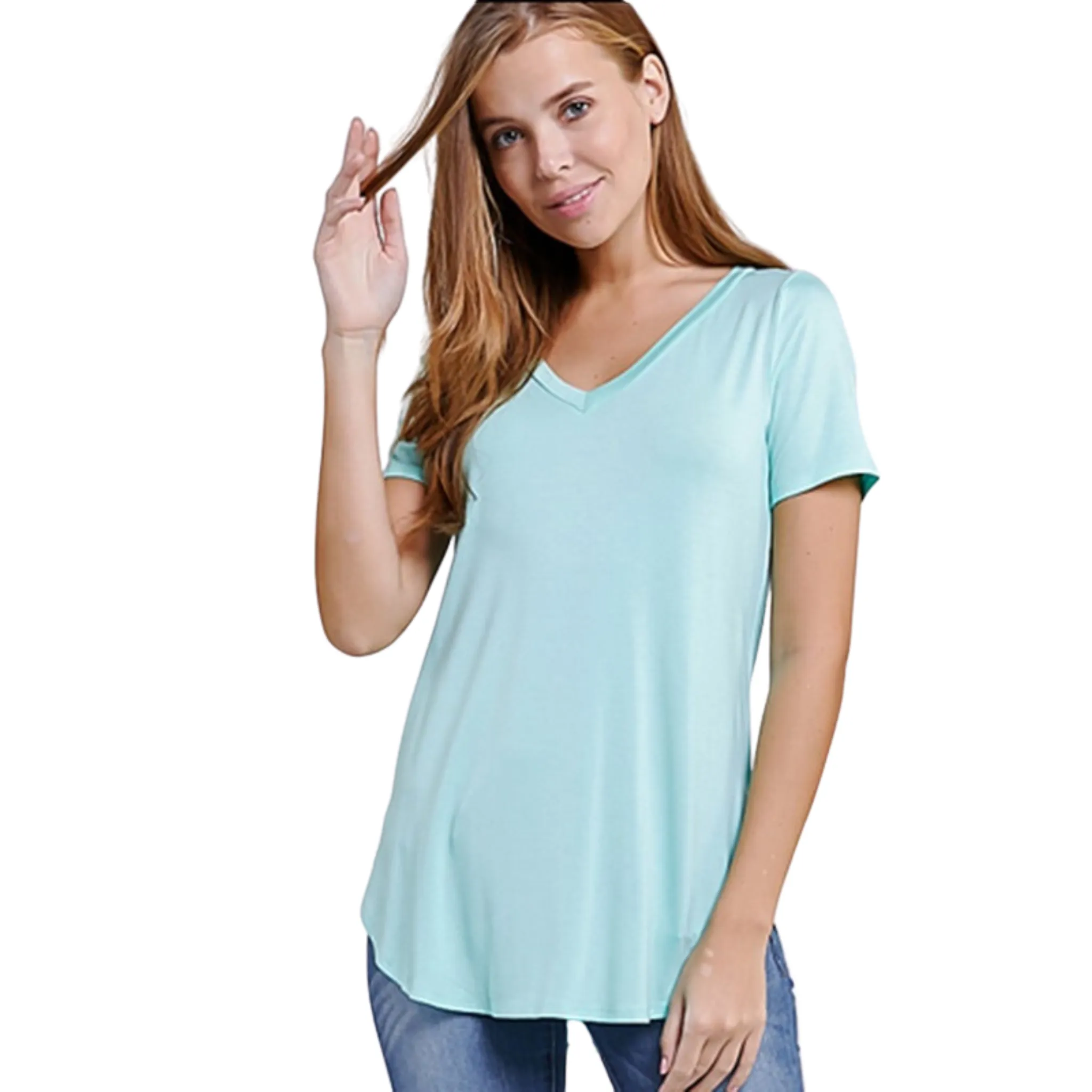 Fitted V-Neck Tee