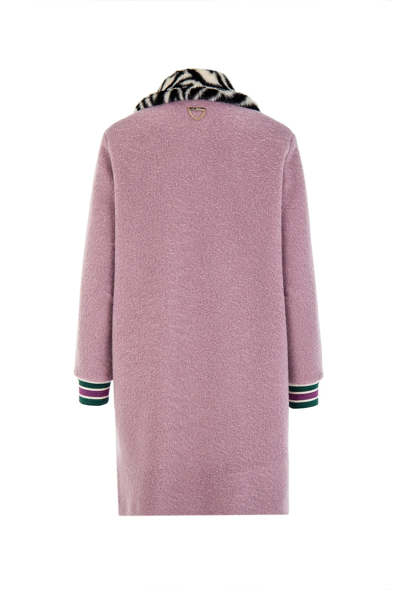 FUR COLLAR COAT