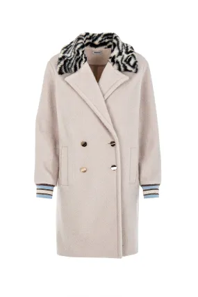 FUR COLLAR COAT