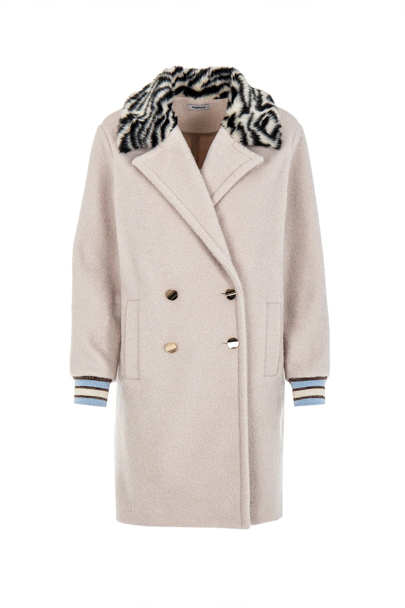 FUR COLLAR COAT