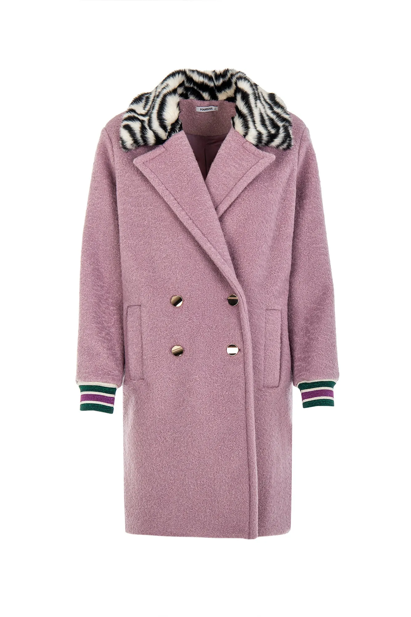 FUR COLLAR COAT