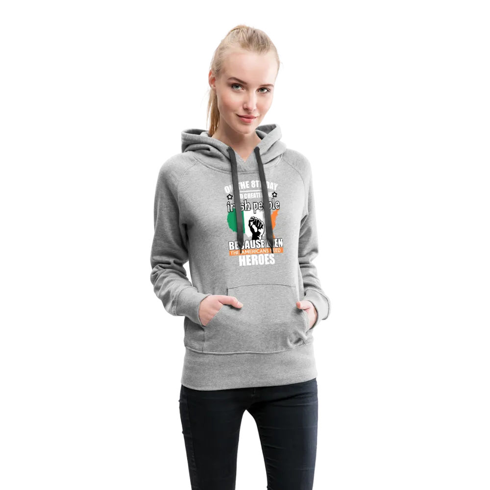 God Created The Irish Women’s Premium Hoodie