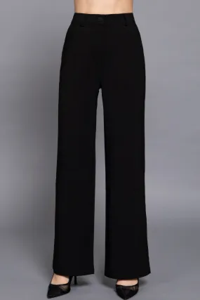 High Waist Straight Leg Dress Pants