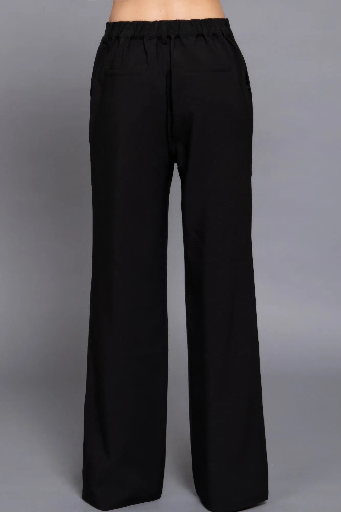 High Waist Straight Leg Dress Pants