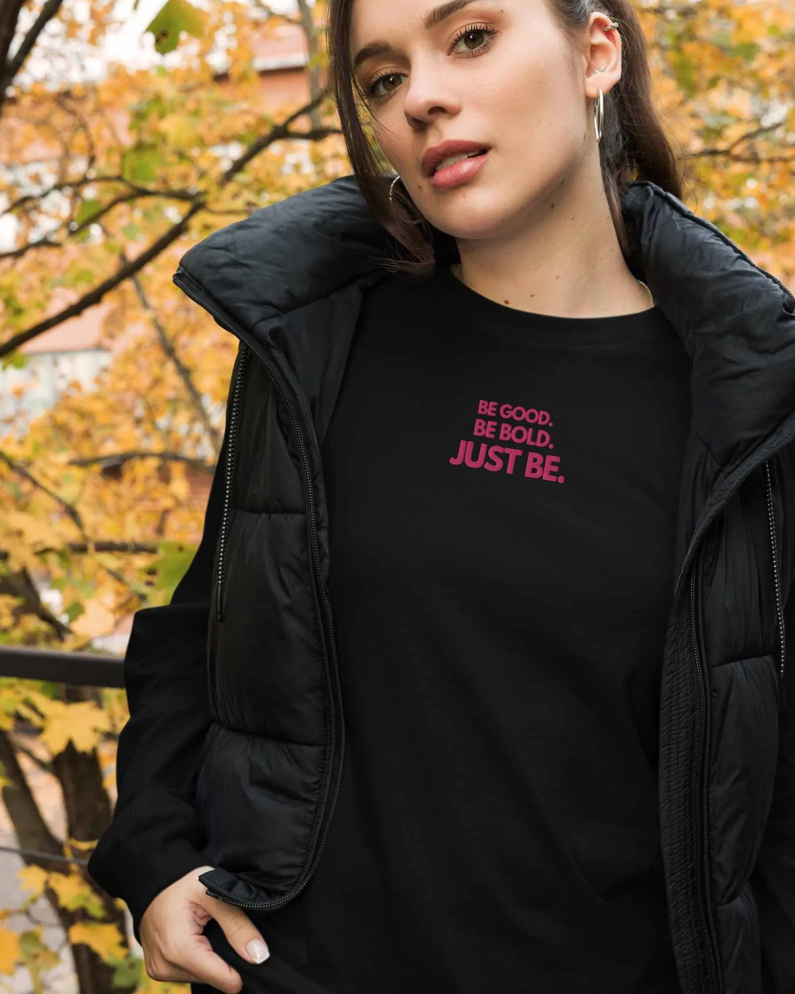 Long-Sleeve Tee - Embroidered