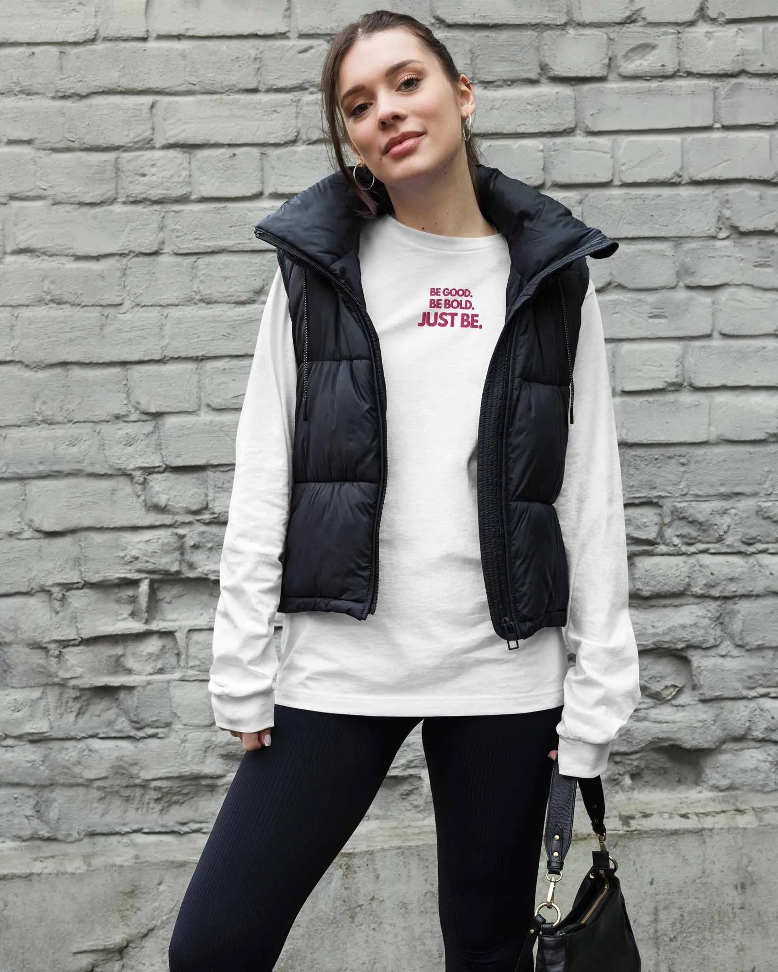 Long-Sleeve Tee - Embroidered