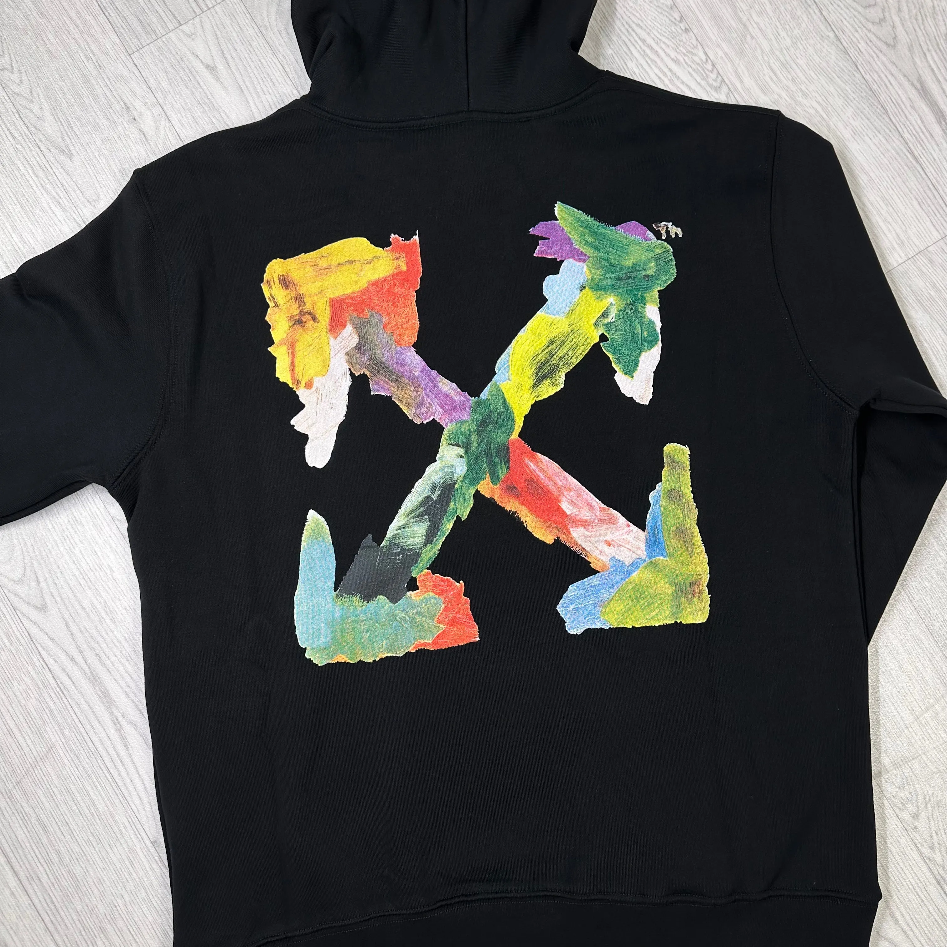 Oil Paint Arrows Hoodie Black