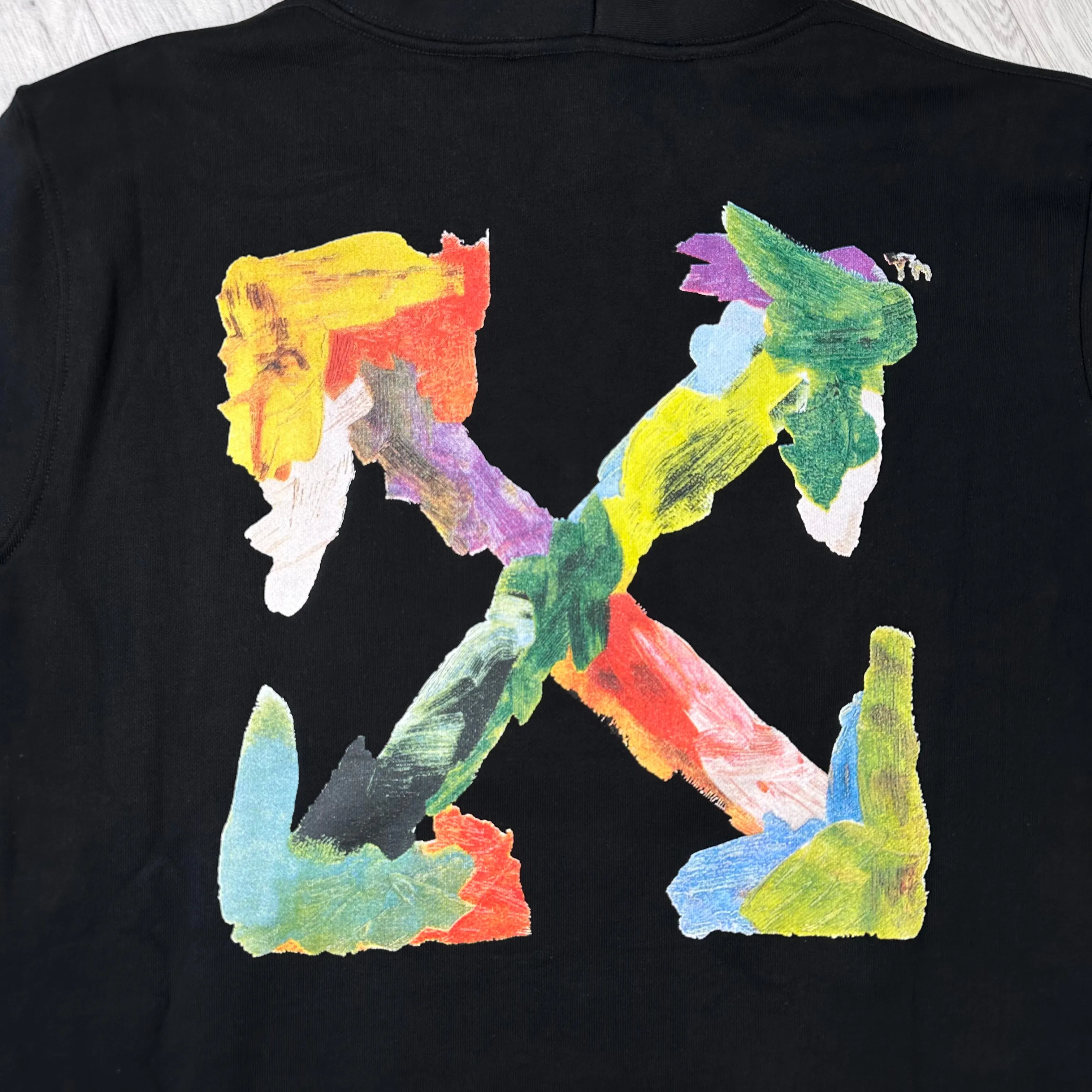 Oil Paint Arrows Hoodie Black