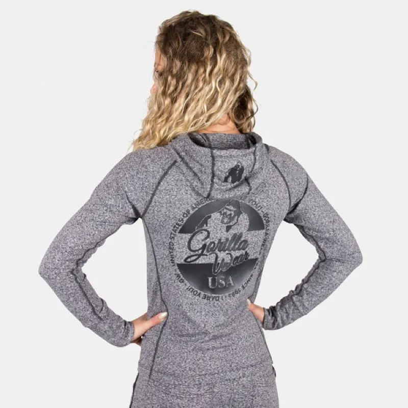 Shawnee Zipped Hoodie - Mixed Gray