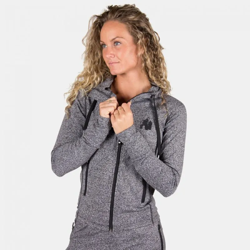Shawnee Zipped Hoodie - Mixed Gray