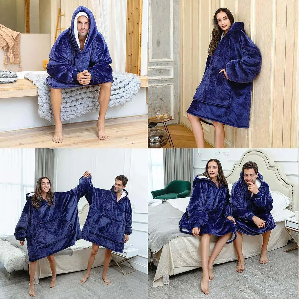 Snuggie Hoodie Blanket Oversized Comfy Sweatshirt Blanket