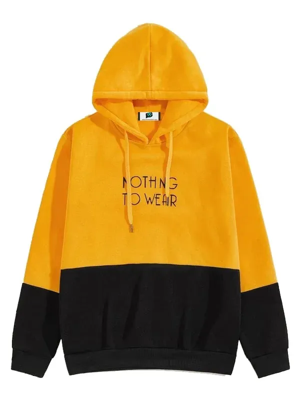 SXV  'NOTHING TO WEAR’ Printed Cool Aesthetic Sweatshirt Hoodie