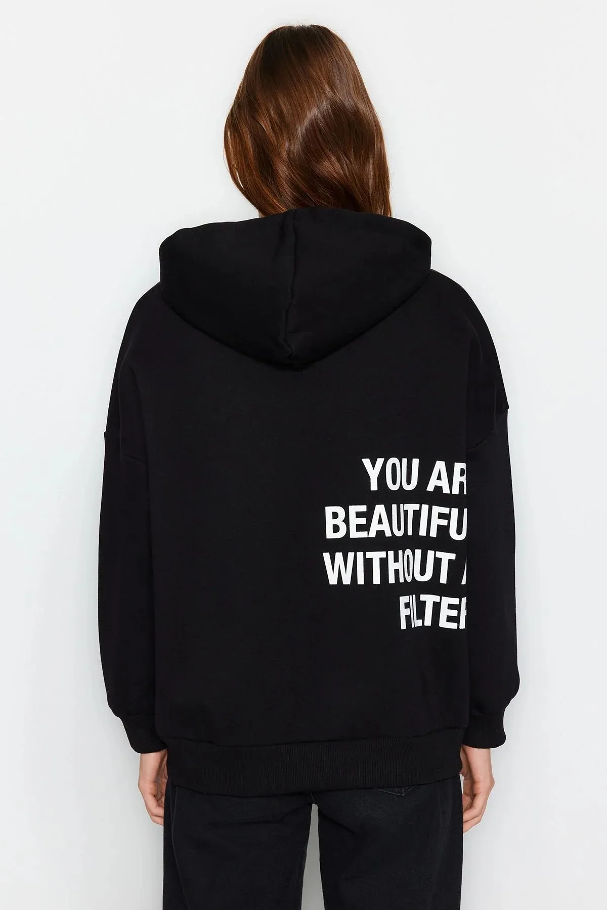 SXV  'you are beautiful without filter’ Printed Cool Aesthetic Sweatshirt Hoodie