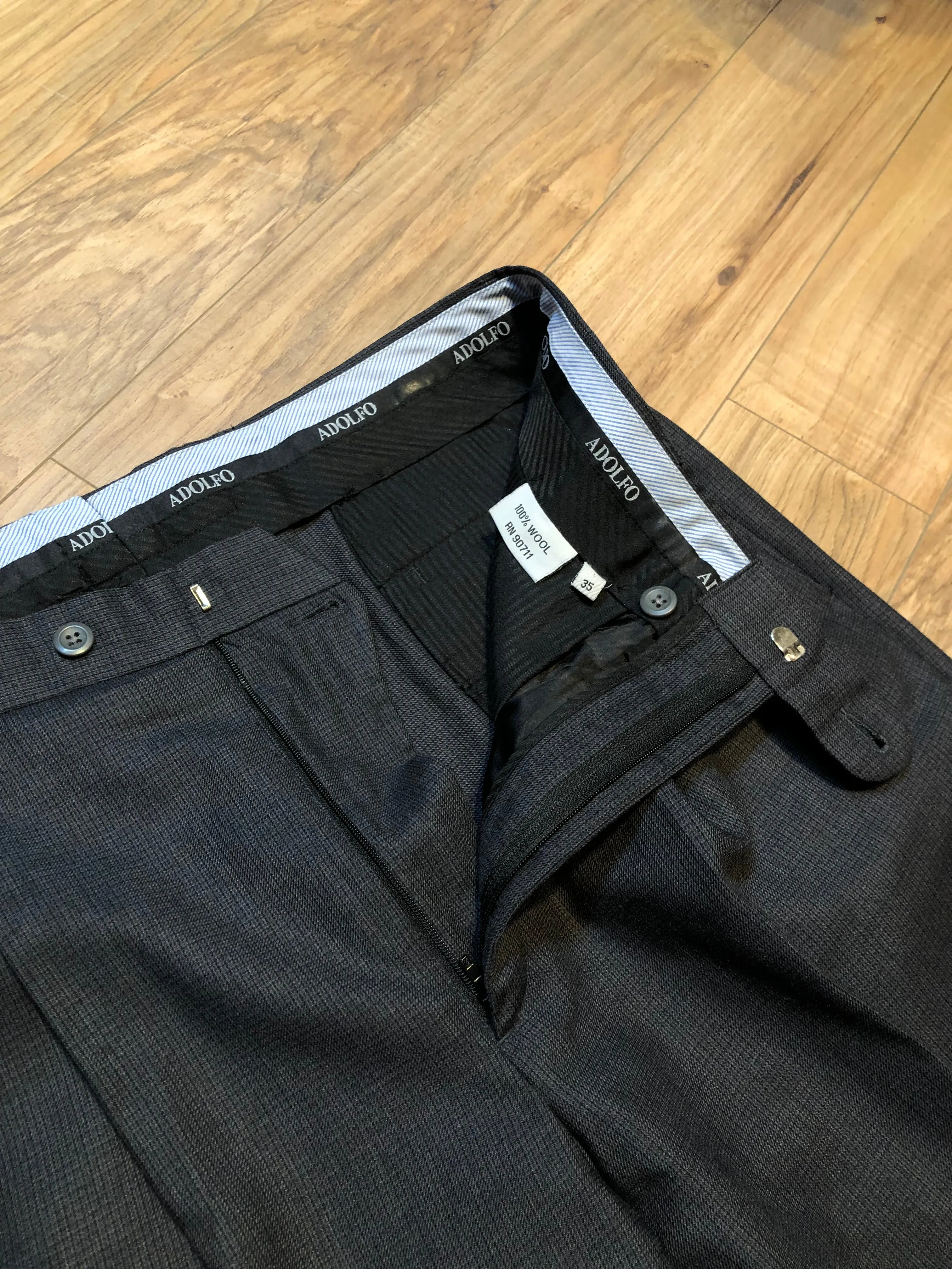Vintage Adolfo Wool Pants, 35”x27” SOLD