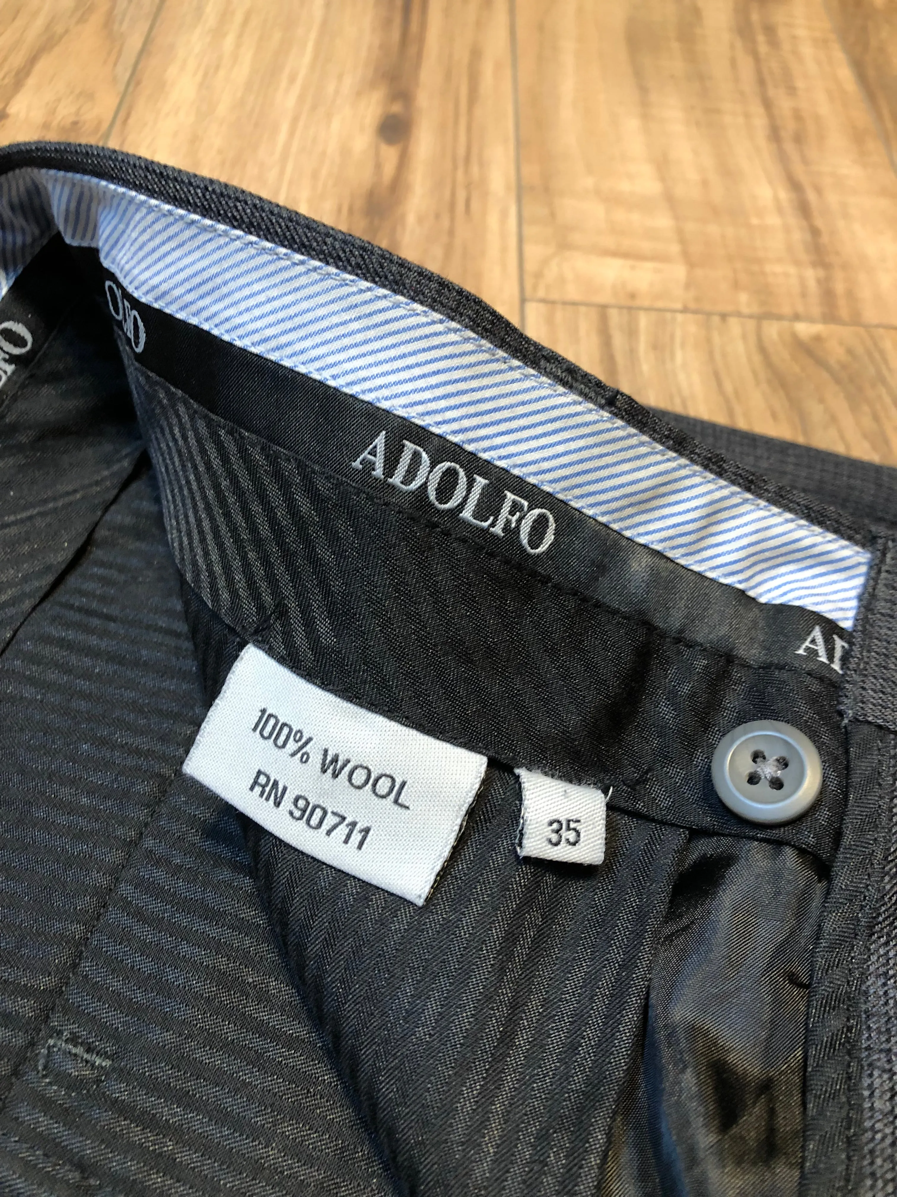 Vintage Adolfo Wool Pants, 35”x27” SOLD